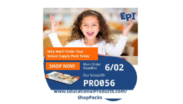  Order your EPI Supply Kit